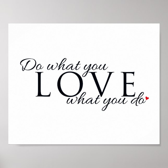 Black and White Scandi typographic Inspirational Poster (Front)