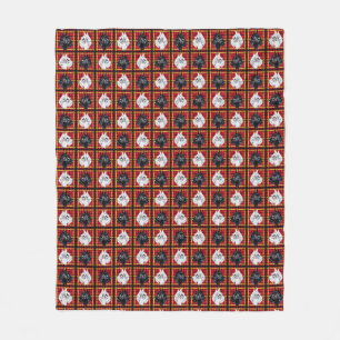 Black and White Scottish Terrier   plaid blanket