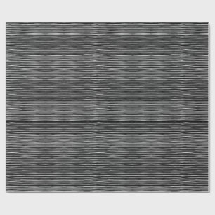 Black and White Scratch Lines Wrapping Paper