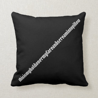 Black and White Scream Pillow