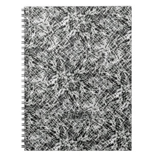 Black And White Scribbles Notebook