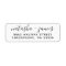  Black and White Script Wedding Return Address