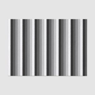 Black and white shadow stripes tissue paper