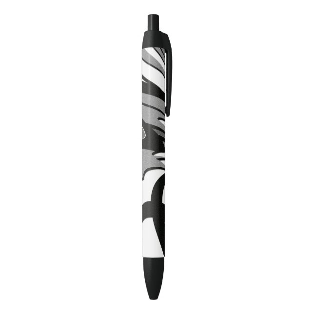 Black and White Shape Art Black Ink Pen (Bottom (Vertical))