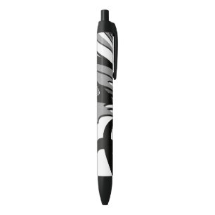 Black and White Shape Art Ink Pen