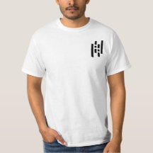 Black and White Shapes Customizable Festival Shirt