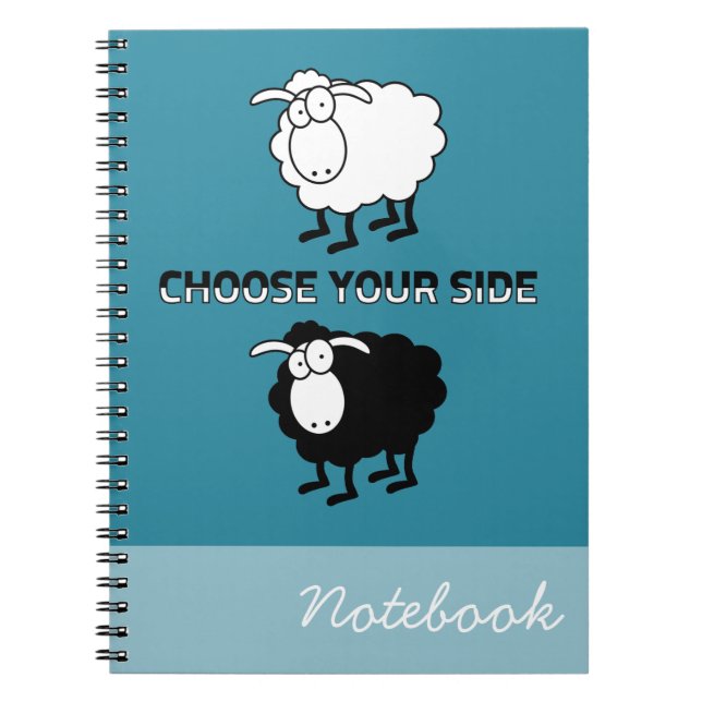 Black and white sheep notebook (Front)