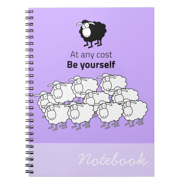Black and white sheep notebook (Front)