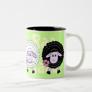 Black and White Sheep Two-Tone Coffee Mug