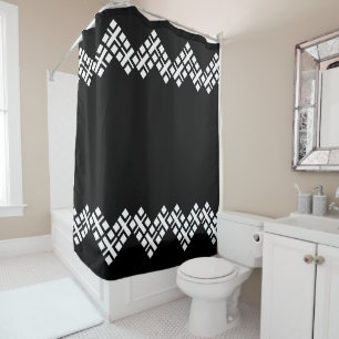 Black and White Shower Curtain