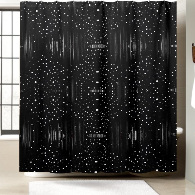 Black and White Shower Curtain Style 2 (Creator Uploaded)