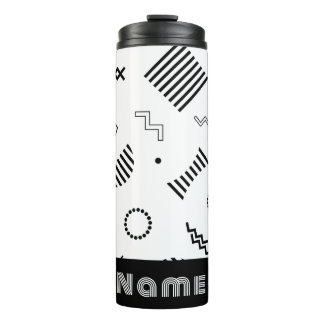 Black And white Signal  Thermal Tumbler