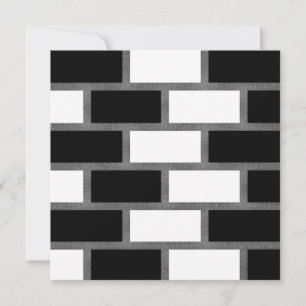 Black And White Sillitoe Tartan Chequered Pattern Holiday Card