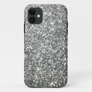 Black and White "Silver" granite Pattern iPhone 11 Case