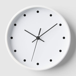 Black and White Simple Modern Minimalist Clock