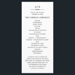 Black and white simple typography classic wedding program<br><div class="desc">Black and white simple classic wedding program. Please contact me if you need additional items.</div>