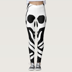 Black and White Skull Leggings