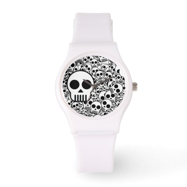 Black and White Skull Watch (Front)