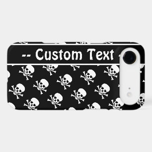 Black and White Skulls w/ Custom Text
