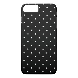 Black and White Small Polka Dots Pattern Girly iPhone 8 Plus/7 Plus Case