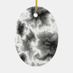 Black And White Smoke Ceramic Tree Decoration