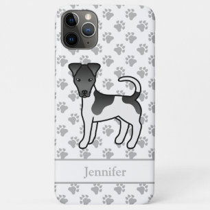 Black And White Smooth Fox Terrier Dog & Name iPhone 11 Pro Max Case