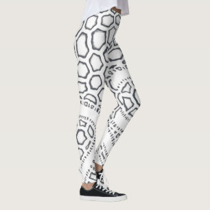 Black and White Snake Scale Leggings