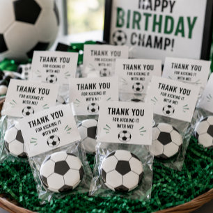Black And White Soccer Ball Geometric Pattern Magnet