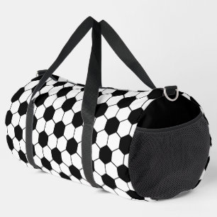 Black and white Soccer ball pattern Duffle Bag