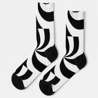 Black and white socks