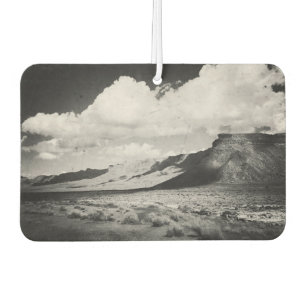 Black and White Southwest Mountain Landscape Photo Car Air Freshener