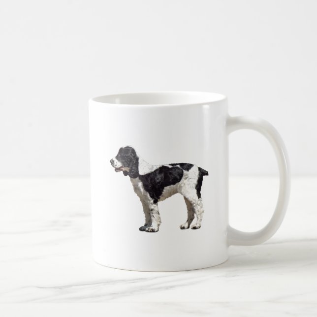 Black and White Spaniel Coffee Mug (Right)