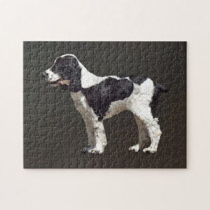 Black and White Spaniel Jigsaw Puzzle