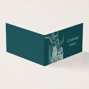 Black and white spanish street business card