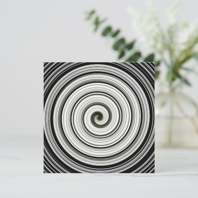 Black and white spiral (Standing Front)
