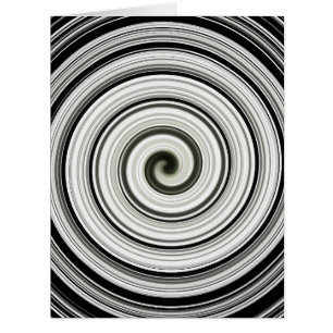Black and white spiral