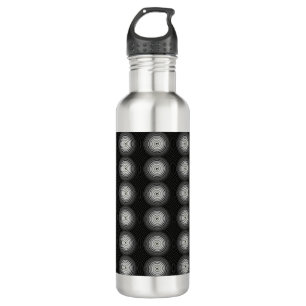 Black And White Spiral 710 Ml Water Bottle