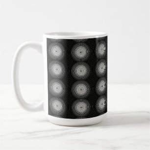 Black And White Spiral Coffee Mug