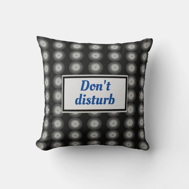 Black And White Spiral Cushion (Front)