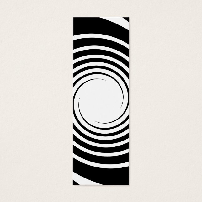 Black and White Spiral Design. (Front)