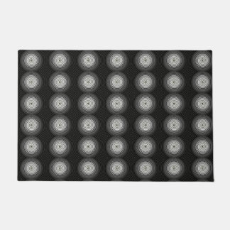Black And White Spiral Doormat