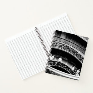 Black and White Spiral Staircase Notebook