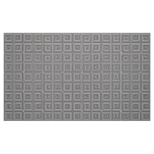 Black and White square seamless geometric pattern Fabric