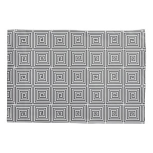 Black and White square seamless geometric pattern Pillowcase