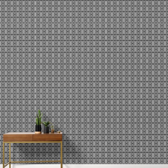 Black and white staircase tiny wallpaper (Hallway)