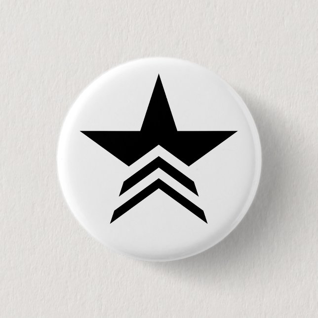Black and White Starcom Button (Front)