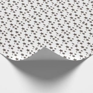 Black and White Stars Modern design Wrapping Paper