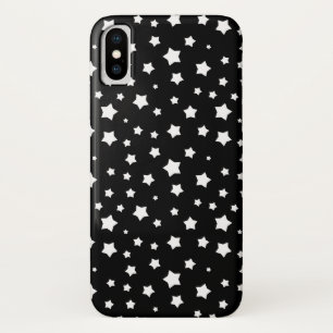 Black and white stars pattern iPhone x case