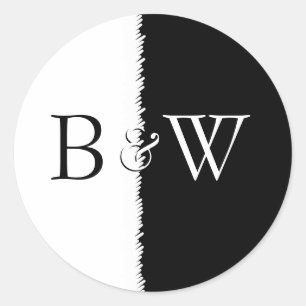 Black and White Sticker