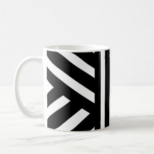 Black and White Stipes/Abstract Classic Mug